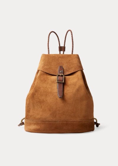 Dámské Batohy Ralph Lauren Roughout Kožené - 83715-AZFR